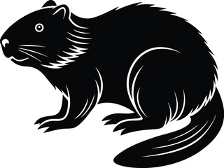 Beaver silhouette vector illustration design