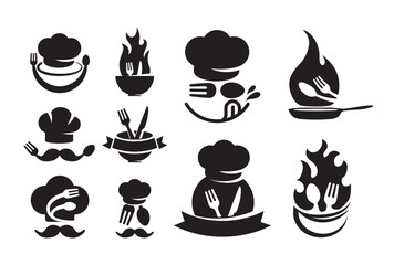 Restaurant Logo Vector Set