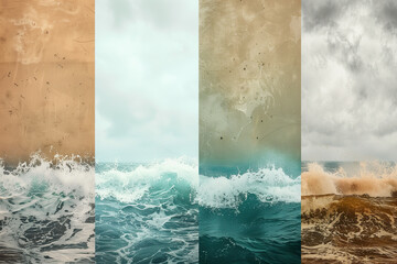 Four images of the sea