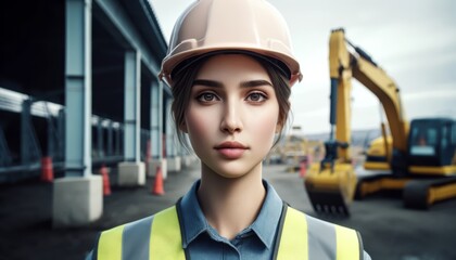 Determined Construction Site Engineer