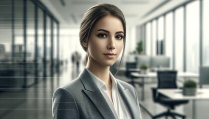 Professional Businesswoman in Modern Office