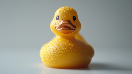 Close-Up of Rubber Duck on Table