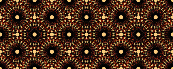 Vector seamless pattern with bright ethnic pattern. For printing, packaging, textiles