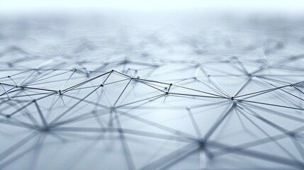 Soft grey digital network lines traverse a sleek, modern logistics tech surface,