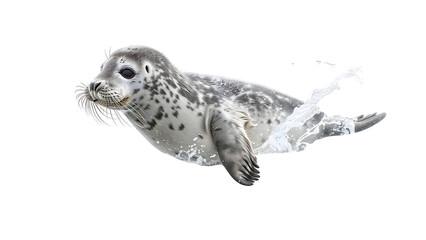 Seal isolated on a transparent background, PNG, Ai