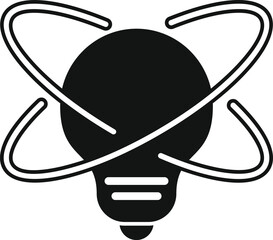 Graphic icon of a light bulb with a crossout sign, symbolizing lack of ideas or creativity block