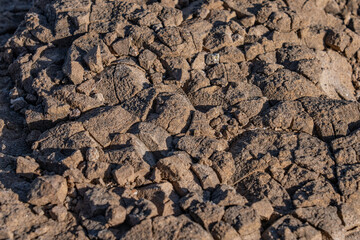 Caliche with Tuff, Tuff is a type of rock made of volcanic ash ejected from a vent during a volcanic eruption.  Oahu Hawaii geogoly. Diamond Head Crater, Honolulu Volcanics, calcium carbonate;