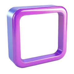 PNG abstract square frame