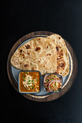 Indian street food on plate