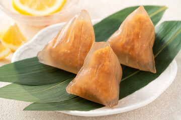 Zongzi, crystal ice rice dumpling for Dragon Boat Festival food.