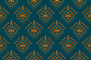 Geometric ethnic seamless pattern traditional. American, Mexican style. Design for background, wallpaper, illustration, fabric, clothing, carpet, textile, batik, embroidery.