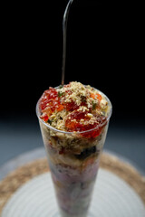 Indian street food on plate