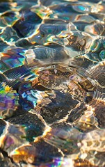 Clean pool water surface background