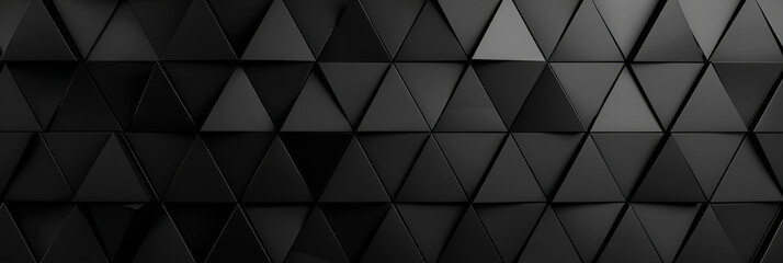 Panoramic black triangles mosaic background,
Abstract backdrop background wall cells clear color white futuristic graphics hexagon