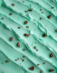 チョコミントアイスのテクスチャ