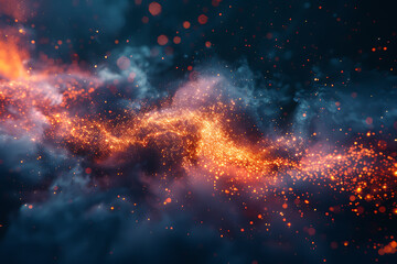 Fototapeta premium A captivating and mysterious image showcasing the manifestation of mystical powers, evoking the enchanting essence of fairy tales and magic through ethereal light and surreal elements