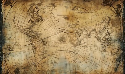old nautical map background © pixelcommando