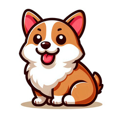 a kawaii dog corgi