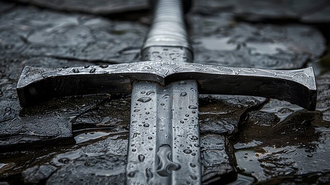 Immerse yourself in fantasy gaming with this highresolution legendary sword replica.