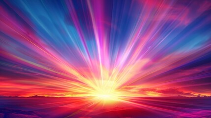 Obraz premium Breathtaking sunset floods the sky with vivid, dramatic hues.