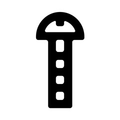 Screw Bolt Line Icon