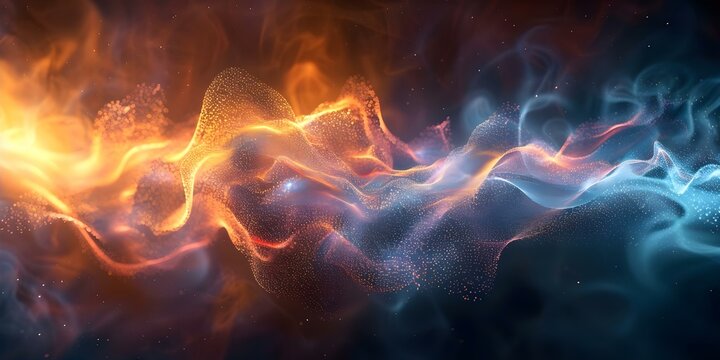 A holographic image highlighting diverse layers and functions that protect and regulate temperature. Concept Holographic Technology, Temperature Regulation, Diverse Layers, Protective Functions