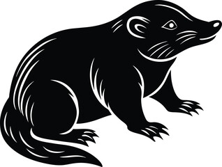 Mole silhouette vector illustration design
