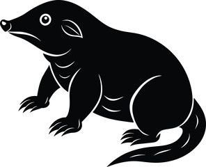 Mole silhouette vector illustration design
