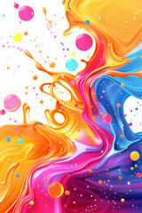 Vibrant Splash, Colorful Vector Background