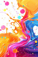Obraz premium Vibrant Splash, Colorful Vector Background