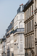 Fototapeta premium Old Buildings in the rue Blanche street