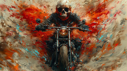 Man Riding Motorcycle