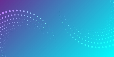 Abstract gradient blue backgrounds with halftone pattern in neon colors. gradient textures with geometric ornament