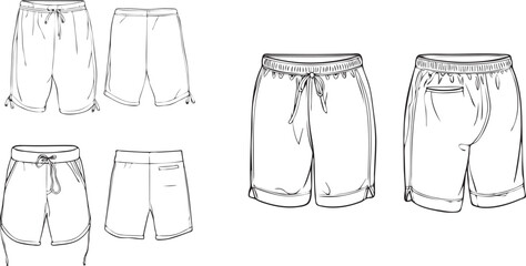 set of clothes boxer nicker illustration