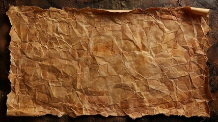 Brown Paper on Wooden Surface