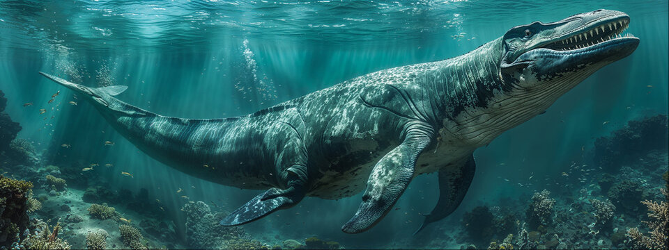 Pliosaur Underwater