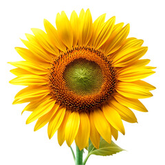 Fototapeta premium Sunflower PNG with Transparent Background