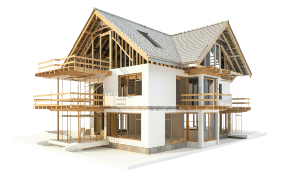 PNG 3d construction site building house architecture housing.