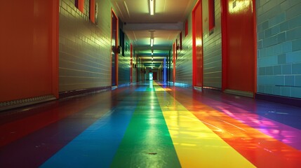 the CMOH with rainbow stripes instead of the traditional colors.