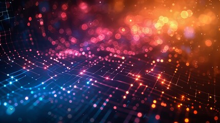 Fototapeta premium Vibrant Abstract Digital Background