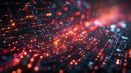 Obraz premium Abstract Digital Circuit Board