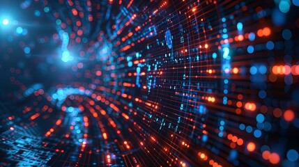 Fototapeta premium Abstract Digital Data Stream