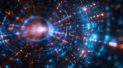 Futuristic Digital Technology Background