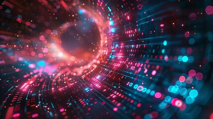 Obraz premium Digital Data Stream