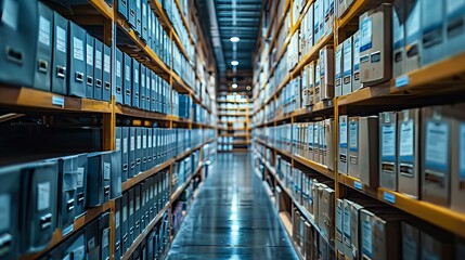 Warehouse Archive Aisle