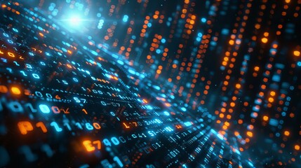 Obraz premium Futuristic Data Stream