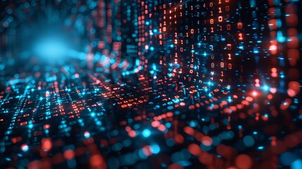 Obraz premium Digital Data Stream