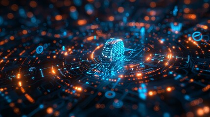 Futuristic Digital Circuit