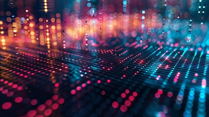 Vibrant Digital Abstract