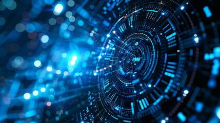 Obraz premium Futuristic Digital Interface